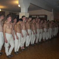 Recruits at the medical examination